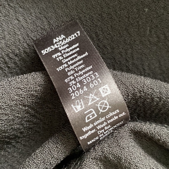 Bomber Jacket with Metallic Sleeves Sz 6 - Picture 9 of 9